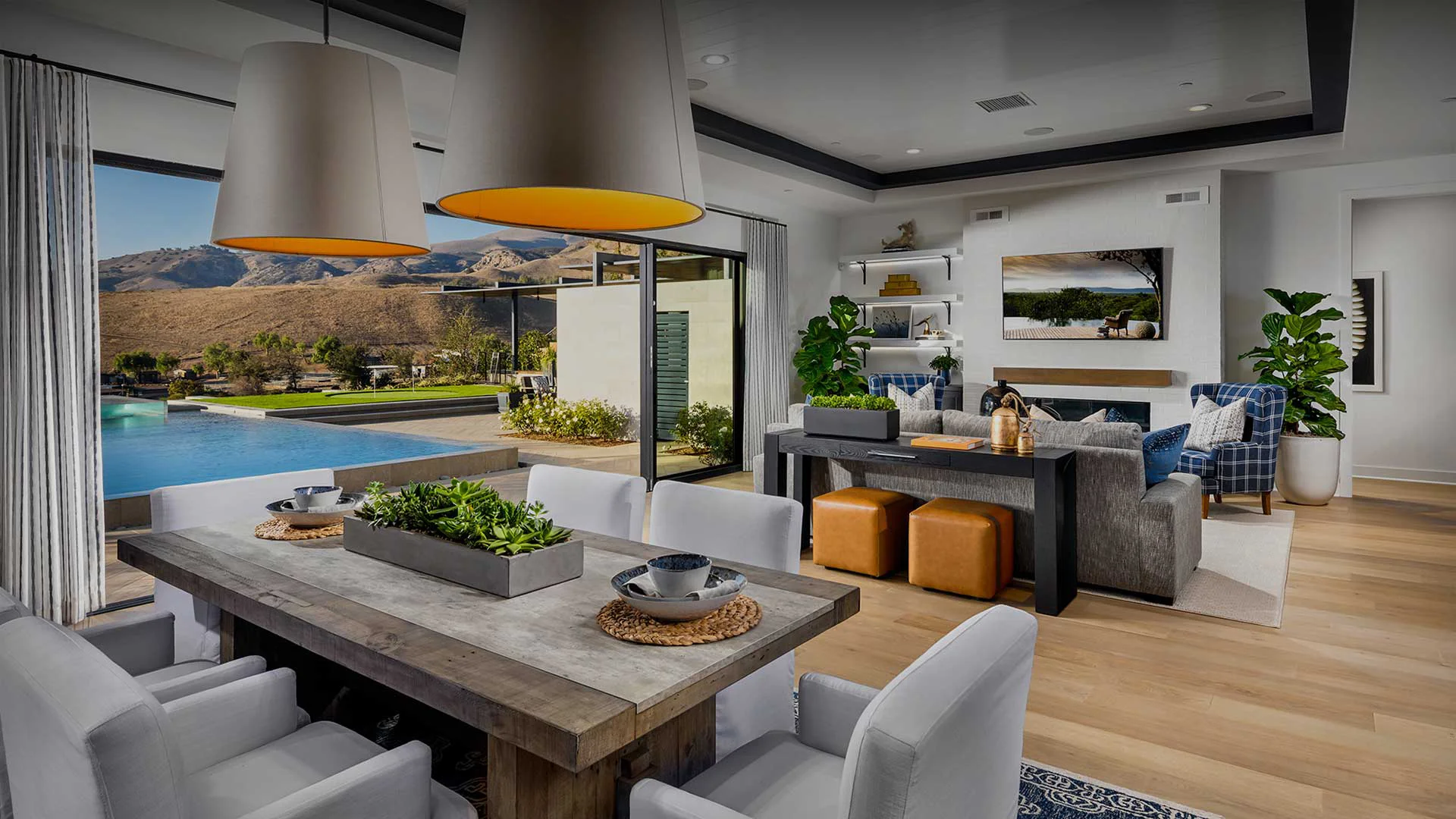 Luxury home dining